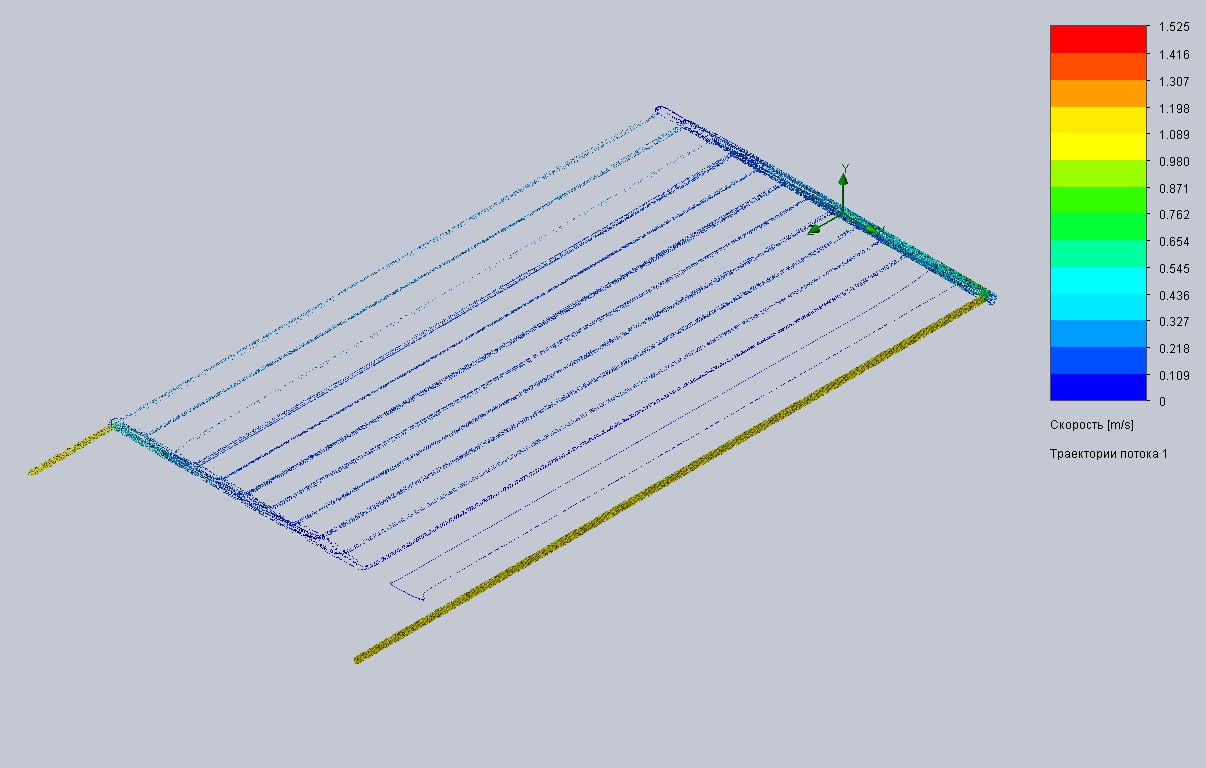 Разработать 3D модель и произвести расчет течения жидкости и газов